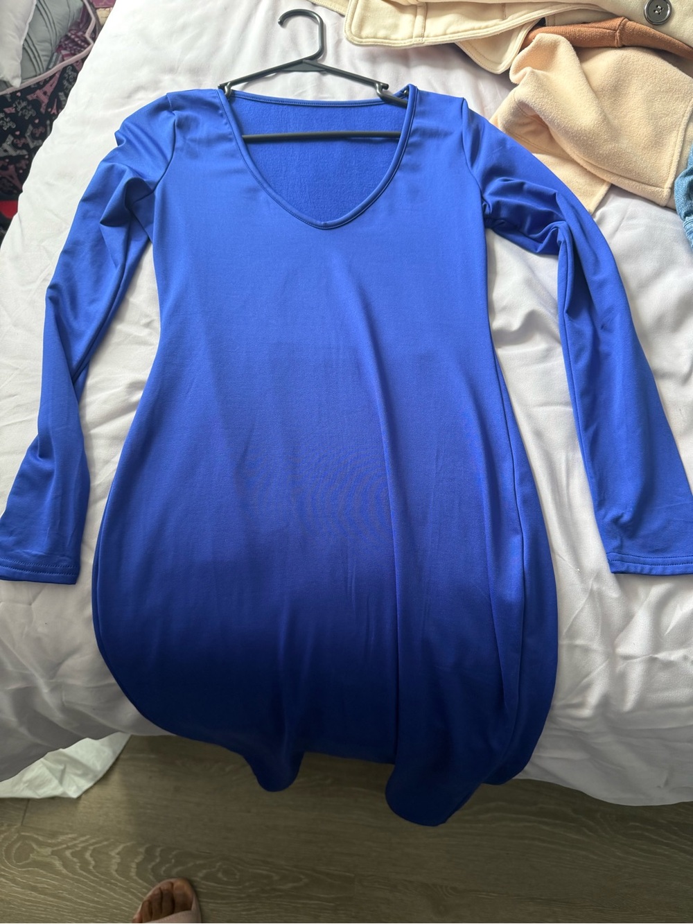 Royal Blue Long Sleeve Tunic Top